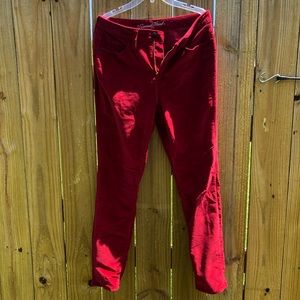 Velvet Red Universal Thread Jeans